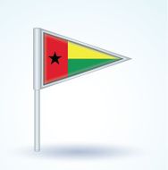 Flag of guinea bissau vector illustration N4