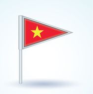 Flag of Vietnam vector illustration N4