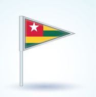Flag of Togo vector illustration N4