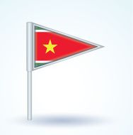 Flag of Guadeloupe vector illustration N4