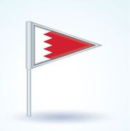 Flag of Bahrain vector illustration N4