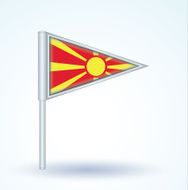 Flag of Macedonia vector illustration N4