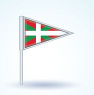 Flag of Basque country vector illustration N3