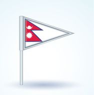 Flag of Nepal vector illustration N4