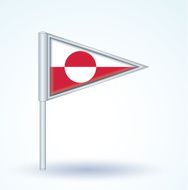Flag of Greenland vector illustration N4