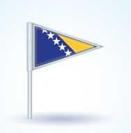 Flag of Bosnia vector illustration N4