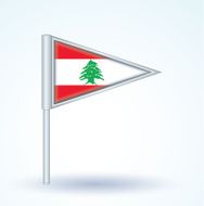 Flag of Lebanon vector illustration N4