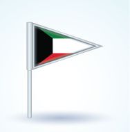 Flag of Kuwait vector illustration N4