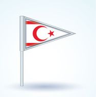 Flag of Northern Cyprus vector illustration N4
