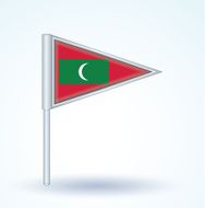 Flag of Maldives vector illustration N4