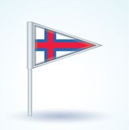 Flag of Faroe Islands vector illustration N4