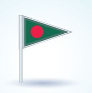 Flag of Banglades vector illustration N4