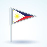 Flag of philippines vector illustration N4