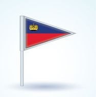 Flag of Liechtenstein vector illustration N4