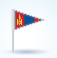 Flag of Mongolia vector illustration N4