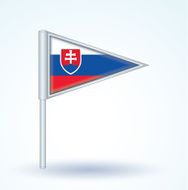 Flag of Slovakia vector illustration N4