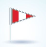 Flag of Peru vector illustration N4