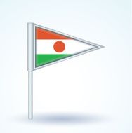 Flag of Republic niger vector illustration N4