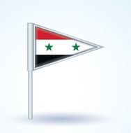 Flag of United Arab Republic vector illustration N4