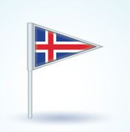 Flag of Iceland vector illustration N4