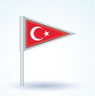 Flag of Turkey vector illustration N3