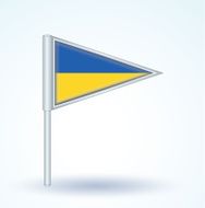 Flag of ukrain vector illustration N4