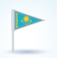 Flag of Kazakhstan vector illustration N4