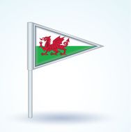 Flag of Wales vector illustration N2