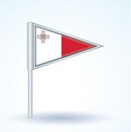 Flag of Malta vector illustration N4