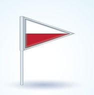 flag of Poland vector illustration N5