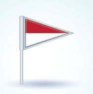 Flag of Indonesia vector illustration N3
