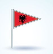Flag of Albania vector illustration N4