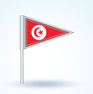 Flag of Tunisia vector illustration N4