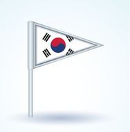 Flag of South korea vector illustration N4