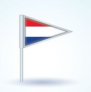 Flag of netherlands vector illustration N4