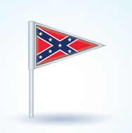 Flag of Confederate Rebel vector illustration N4