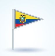 Flag of Ecuador vector illustration N4