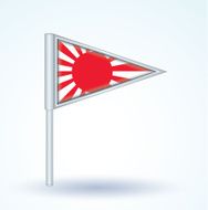 Flag of Japan imperial vector illustration N4