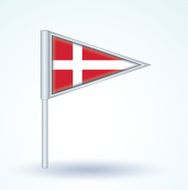 Flag of Denmark vector illustration N4
