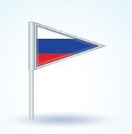 Flag of Russia vector illustration N3