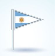 Flag of Argentina vector illustration N3