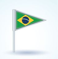 Flag of Brazil vector illustration