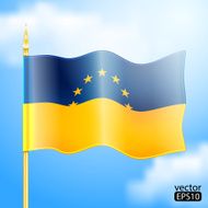 Europe &amp; Ukraine Flag