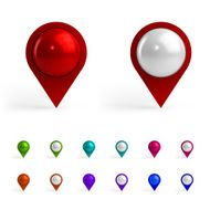 Colorful Map Tags
