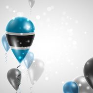 Flag of Botswana on balloon N4