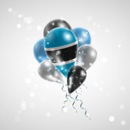 Flag of Botswana on balloon N5