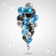 Flag of Botswana on balloon N6