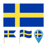Sweden country flag vector