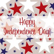 Independence Day greeting card in vector format
