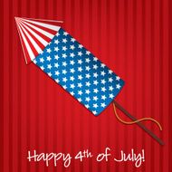 Independence Day cracker card in vector format N3
